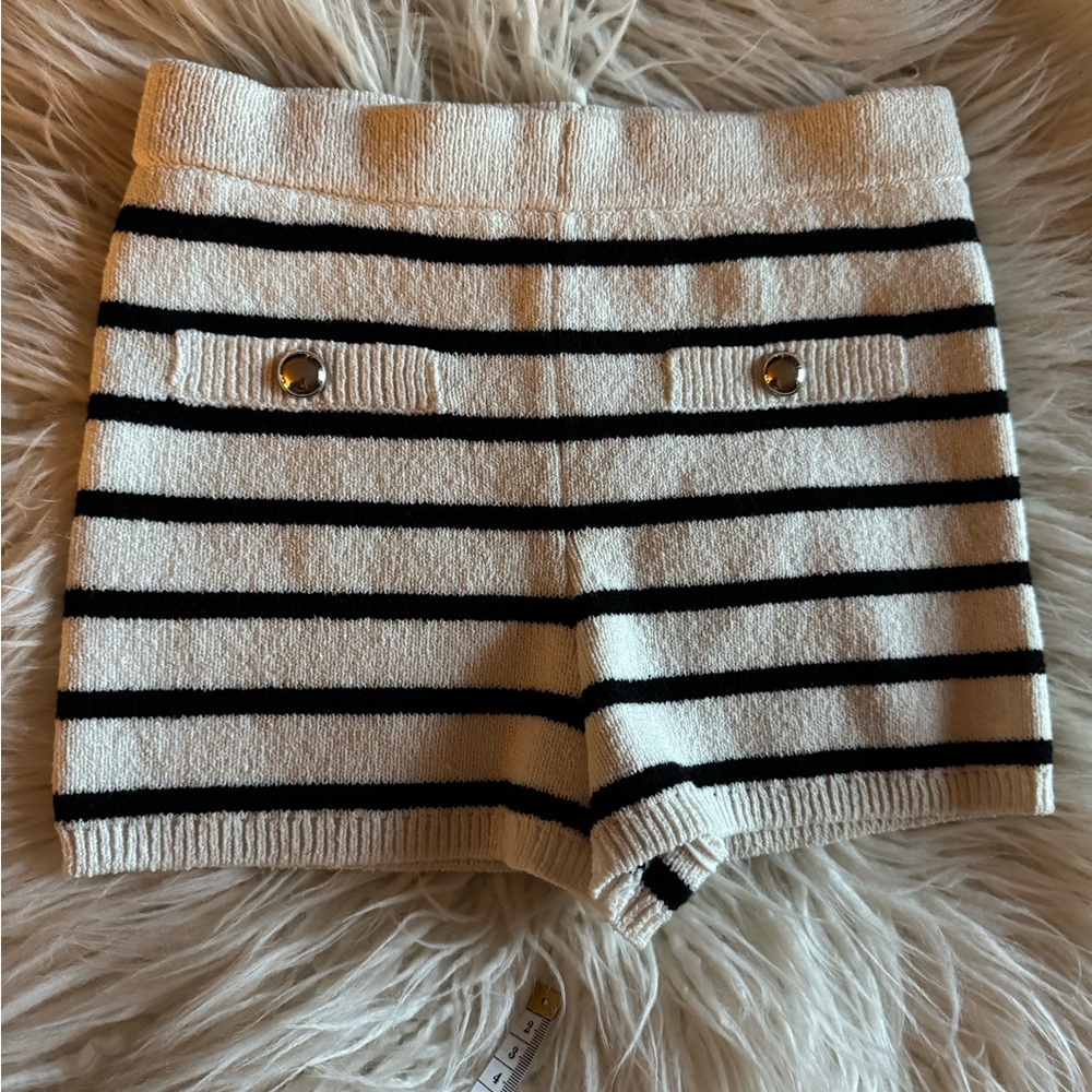 H&M Striped Knit Shorts XS